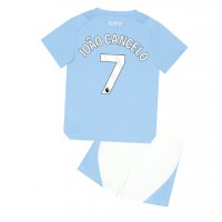 Manchester City Joao Cancelo #7 Fußballbekleidung Heimtrikot Kinder 2023-24 Kurzarm (+ kurze hosen)